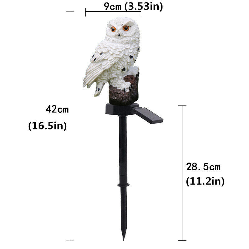 Solar Power LED Owl Parrot Lawn Light
